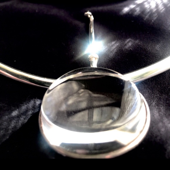 Georg Jensen 925 Necklace+Quartz Pendant+Earrings! - Picture 8 of 12